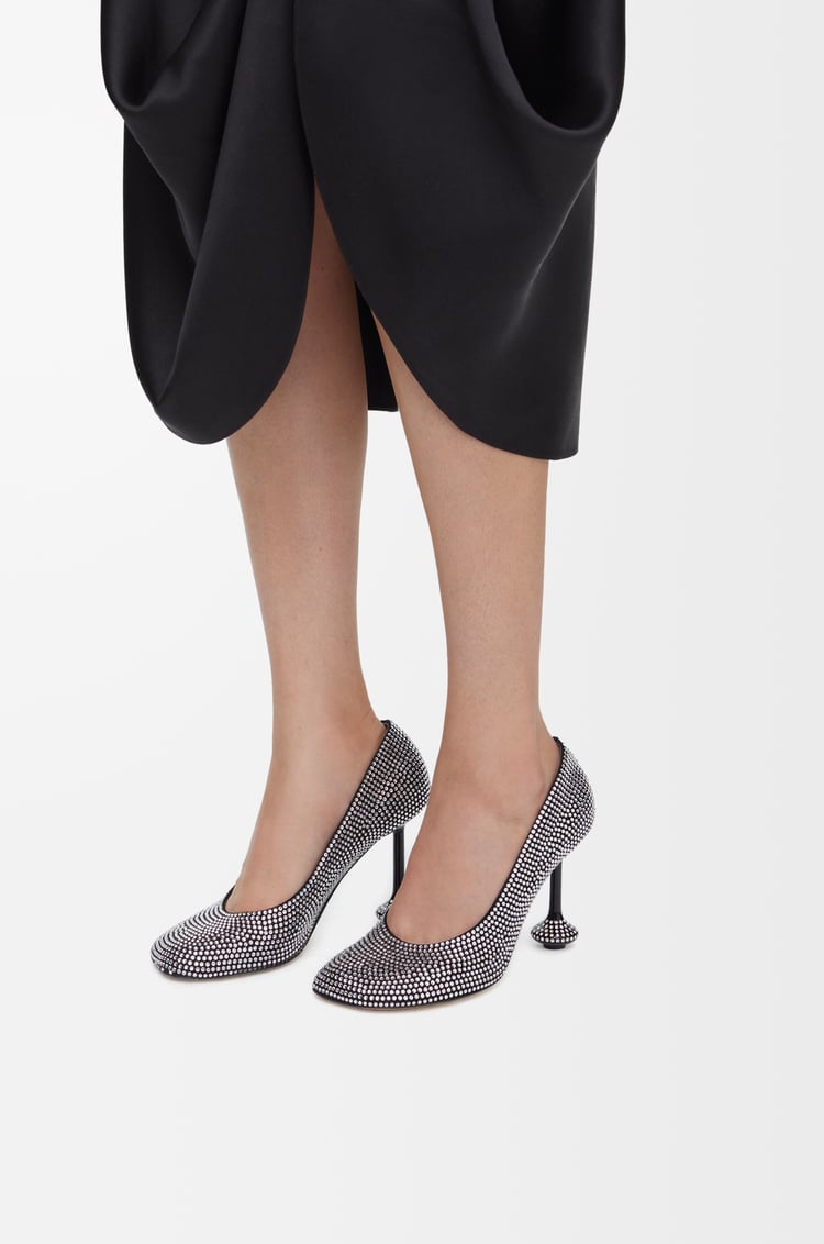 Loewe Toy pump in suede and allover rhinestones 1 Colours Rebajas online