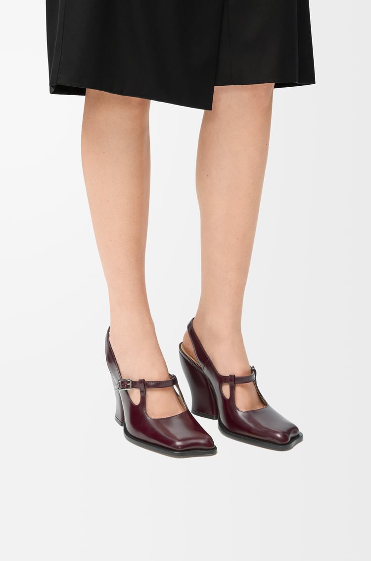 Loewe Onda slingback pump in brushed calfskin 2 Colours Solo hoy