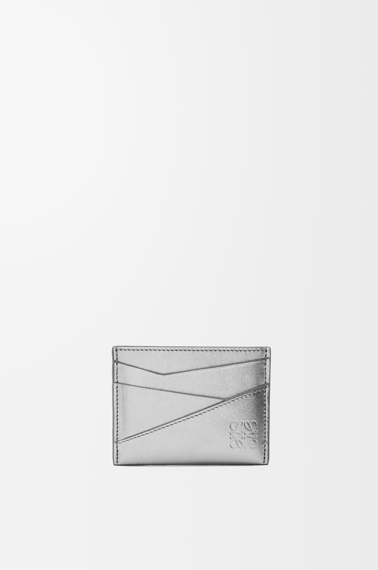 Loewe Puzzle plain cardholder in metallic calfskin 2 Colours Superdescuento