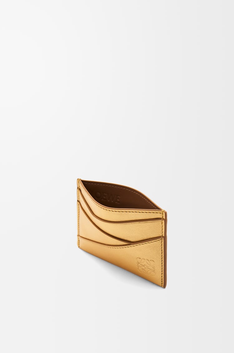 Loewe Puzzle plain cardholder in metallic calfskin 2 Colours Grandes descuentos