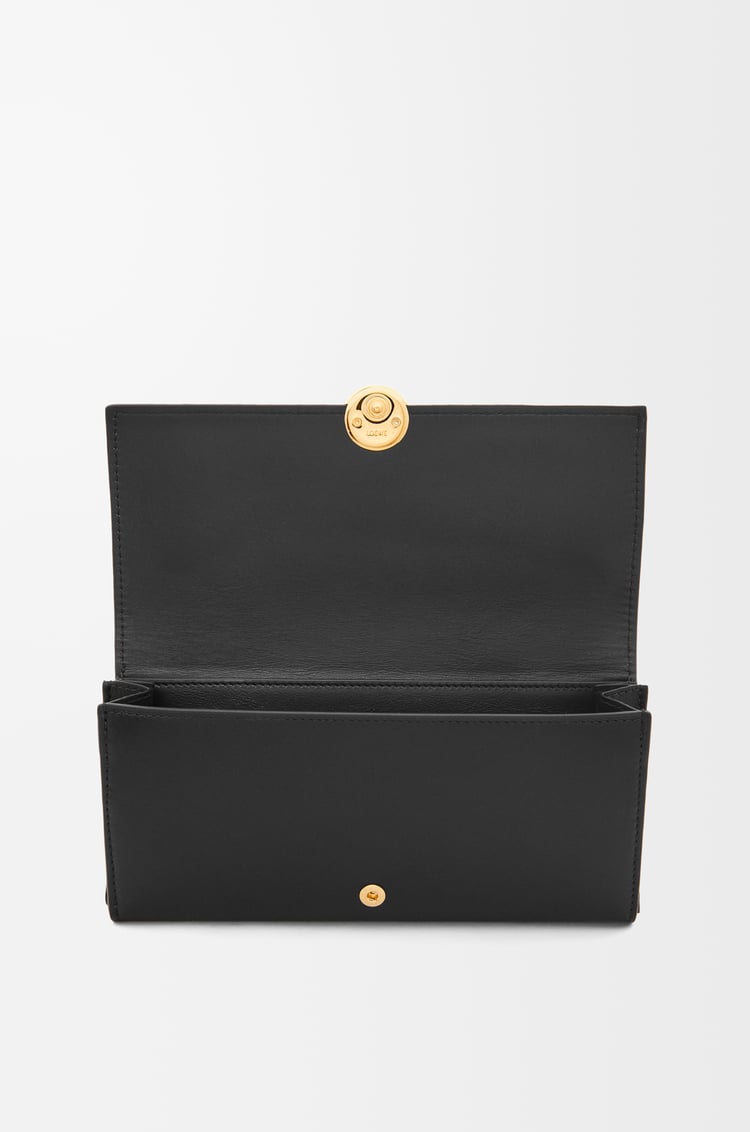 Loewe Pebble continental wallet in shiny nappa calfskin 5 Colours Oferta exclusiva