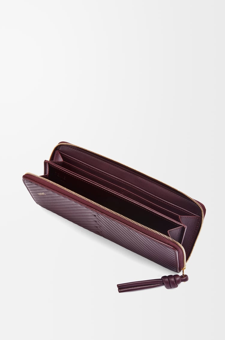 Loewe Knot zip around wallet in shiny nappa calfskin 2 Colours Última moda