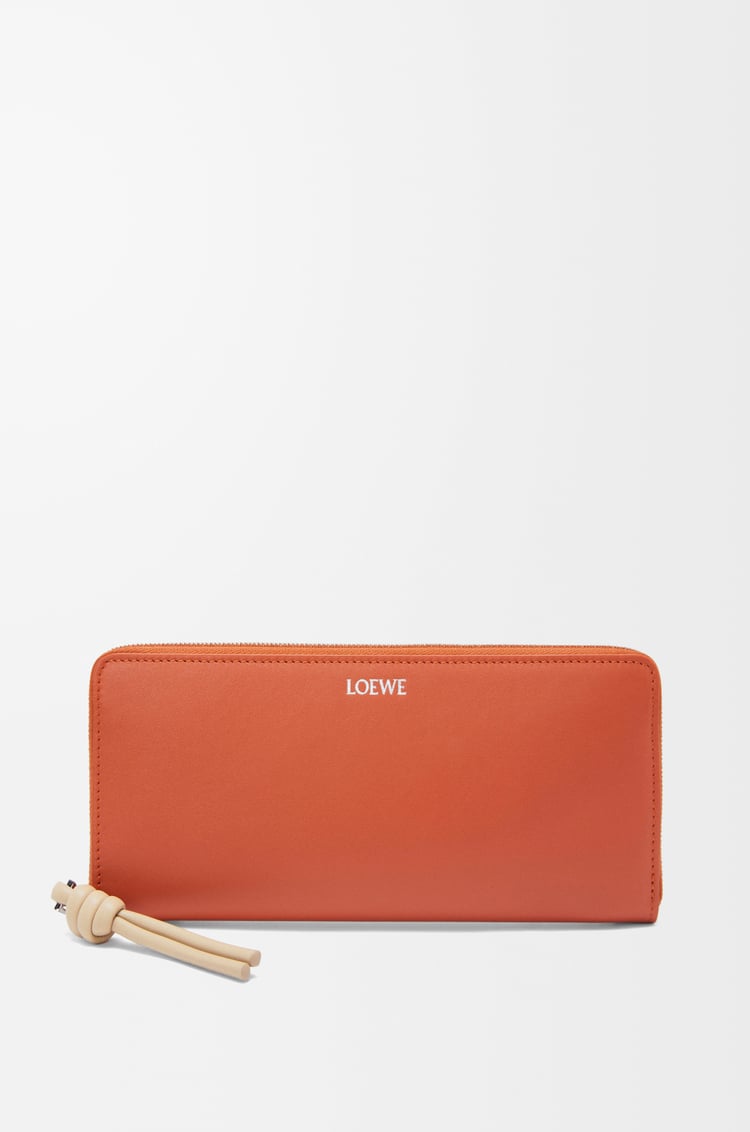 Loewe Knot zip around wallet in shiny nappa calfskin 4 Colours Ofertas especiales