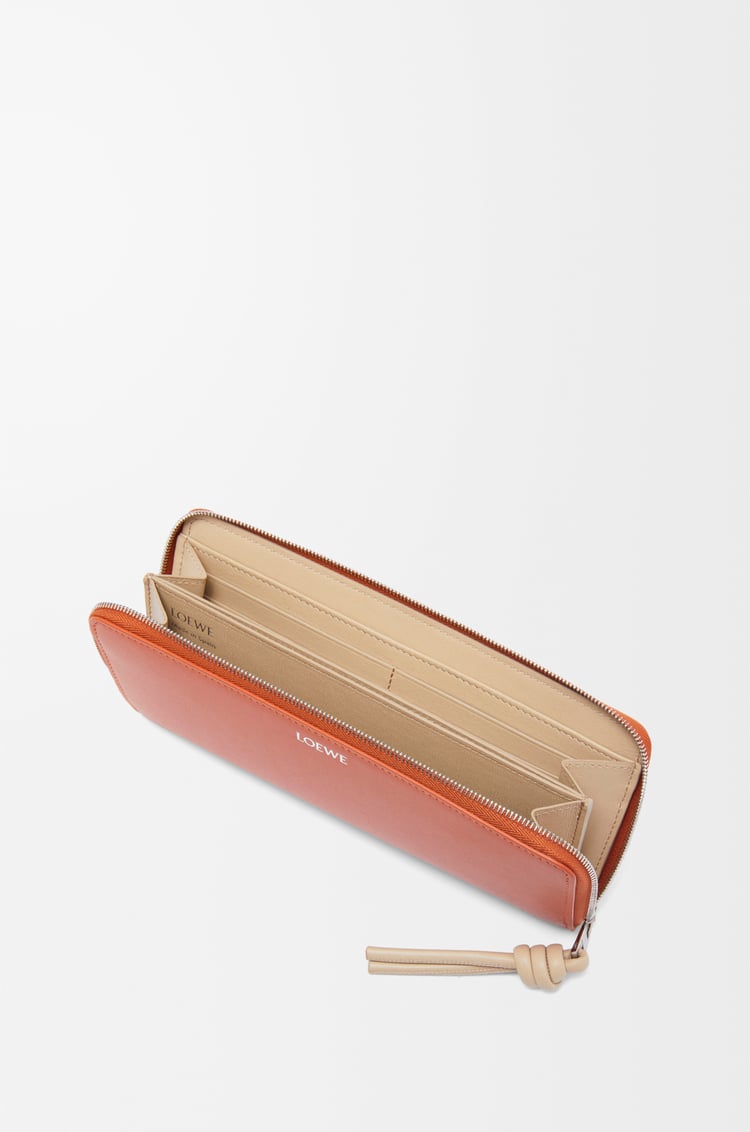 Loewe Knot zip around wallet in shiny nappa calfskin 4 Colours Ofertas especiales
