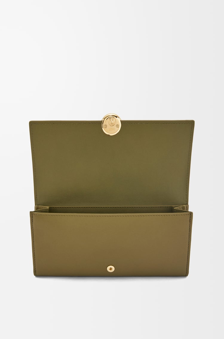 Loewe Pebble continental wallet in shiny nappa calfskin 5 Colours Devoluciones gratuitas