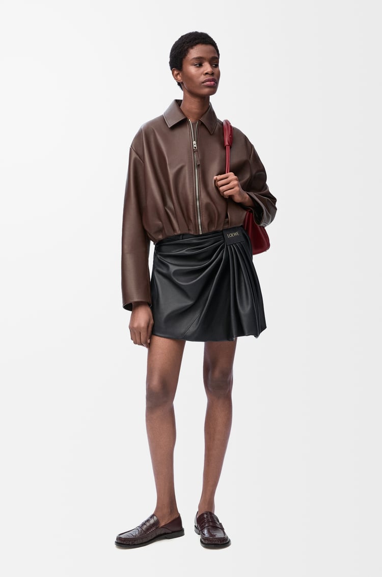 Loewe Draped skirt in nappa lambskin 1 Colours Liquidación