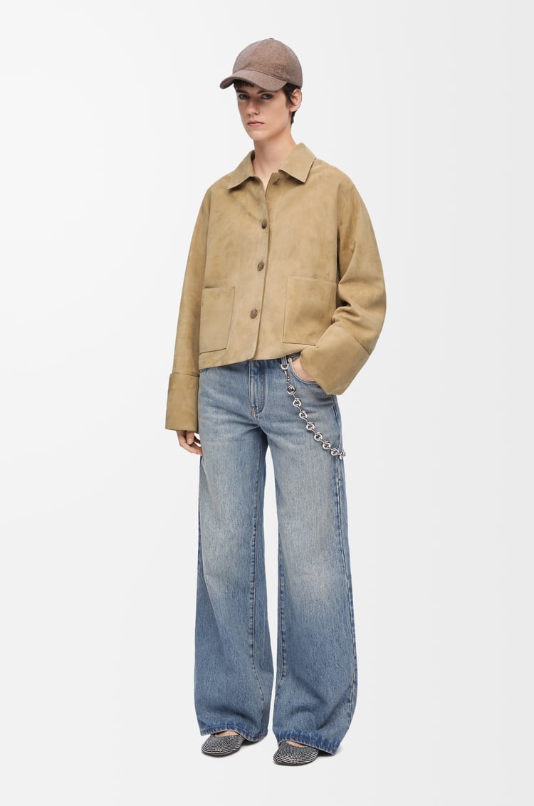 Loewe Turn-up jacket in suede lambskin 1 Colours Superdescuento