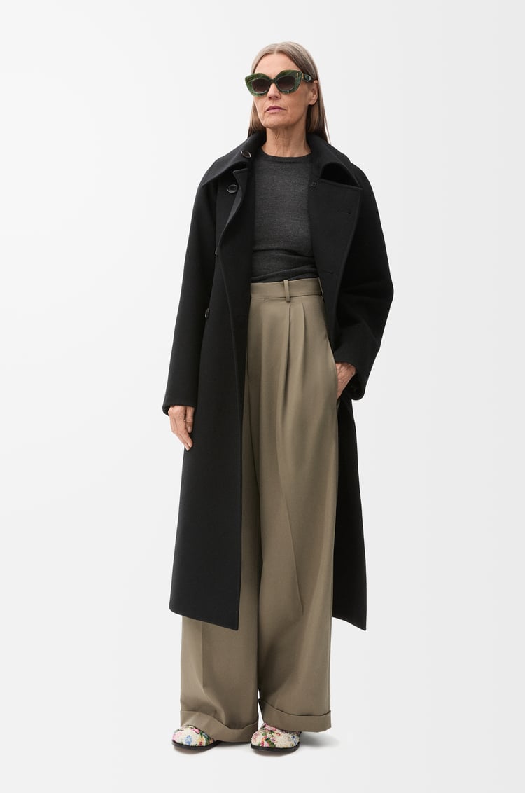 Loewe Double-breasted coat in wool and cashmere 2 Colours Grandes descuentos