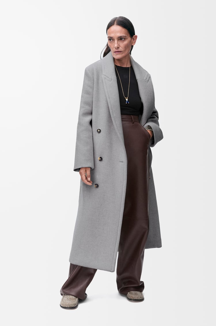 Loewe Double-breasted coat in cashmere 1 Colours Liquidación
