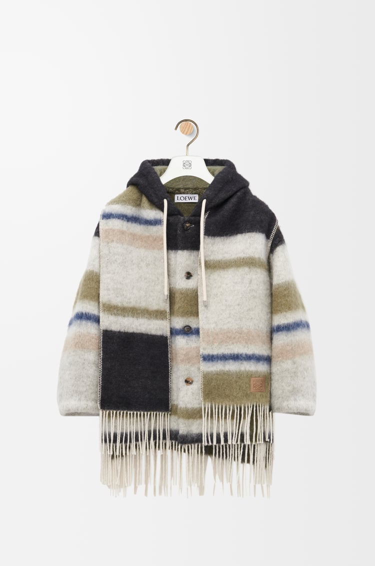 Loewe Hooded scarf coat in wool and mohair blend 1 Colours Grandes ahorros