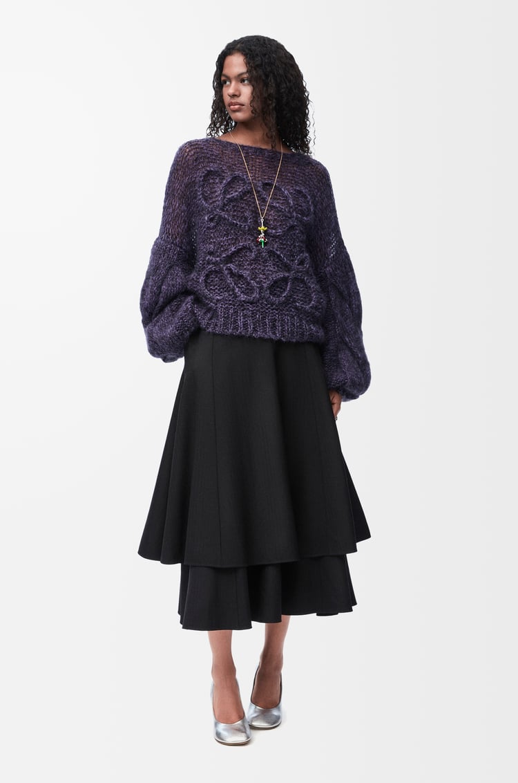 Loewe Anagram sweater in mohair blend 1 Colours En oferta