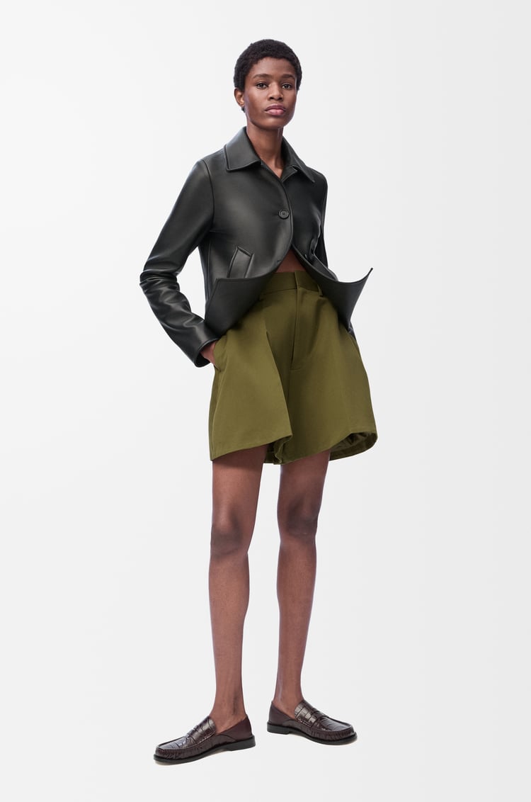 Loewe Trapeze shorts in cotton and silk 2 Colours Rebajas