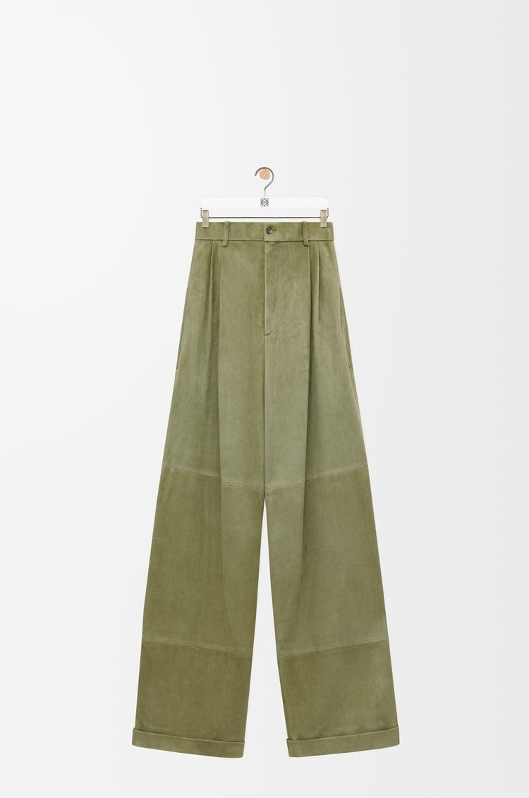 Loewe Pleated trousers in suede lambskin 2 Colours Últimos 3 días