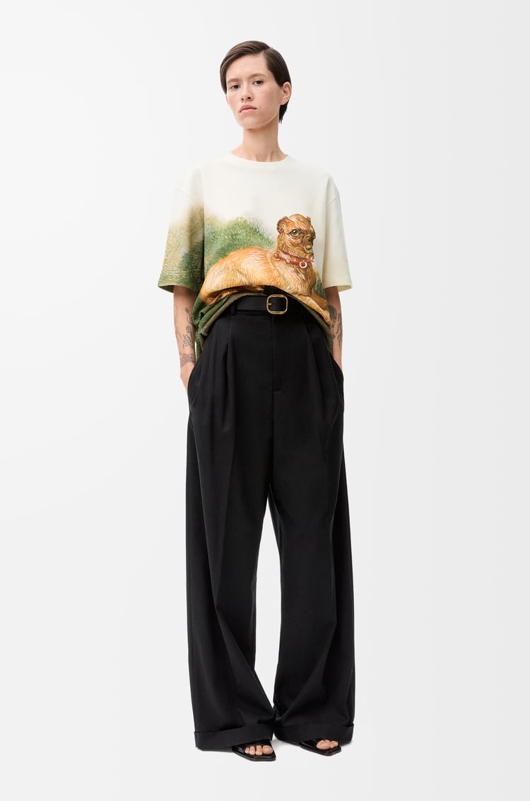 Loewe Pleated trousers in cotton and silk 2 Colours COMPRAR AHORA