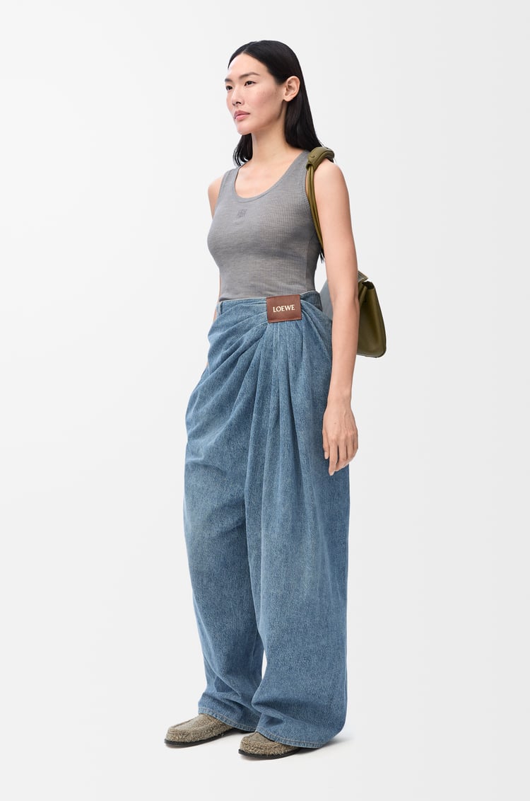 Loewe Anagram tank top in silk 1 Colours Ofertas de temporada