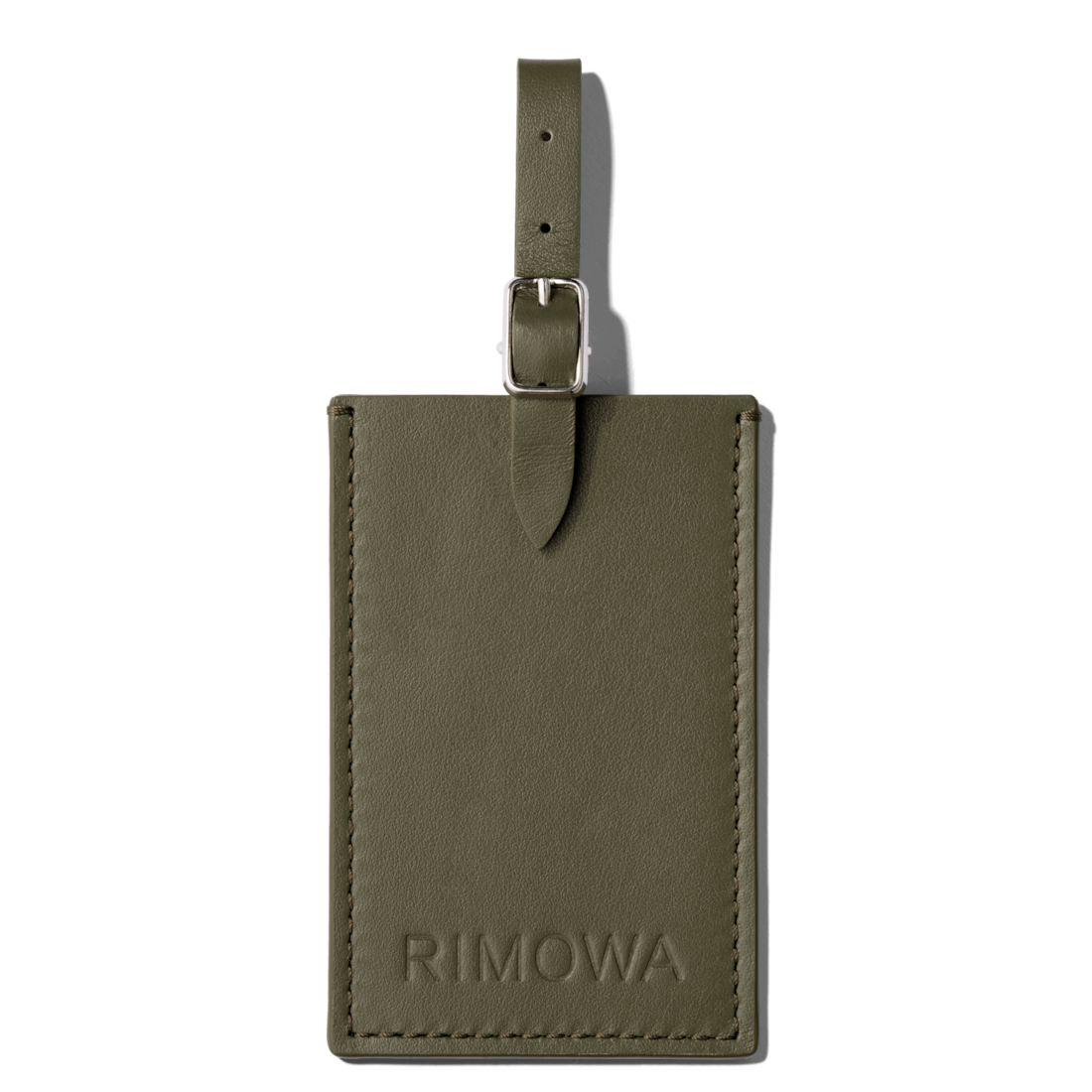 Rimowa Etiqueta de equipaje de cuero personalizada verde cactus Rebajas baratas