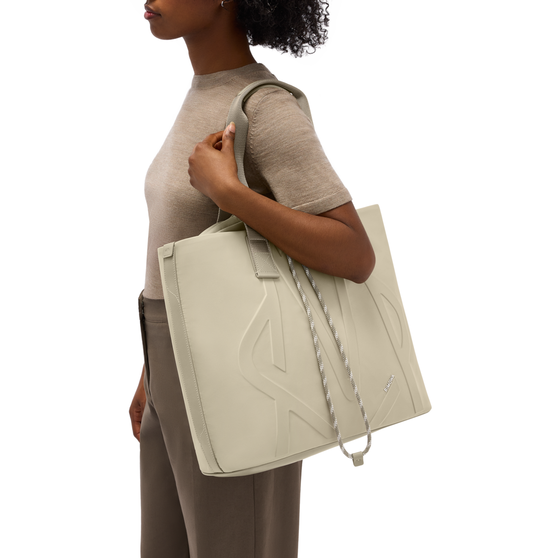 Rimowa Bolso tote Signature con cierre deslizante y nailon ECONYL® - Beige Sand Libre de impuestos