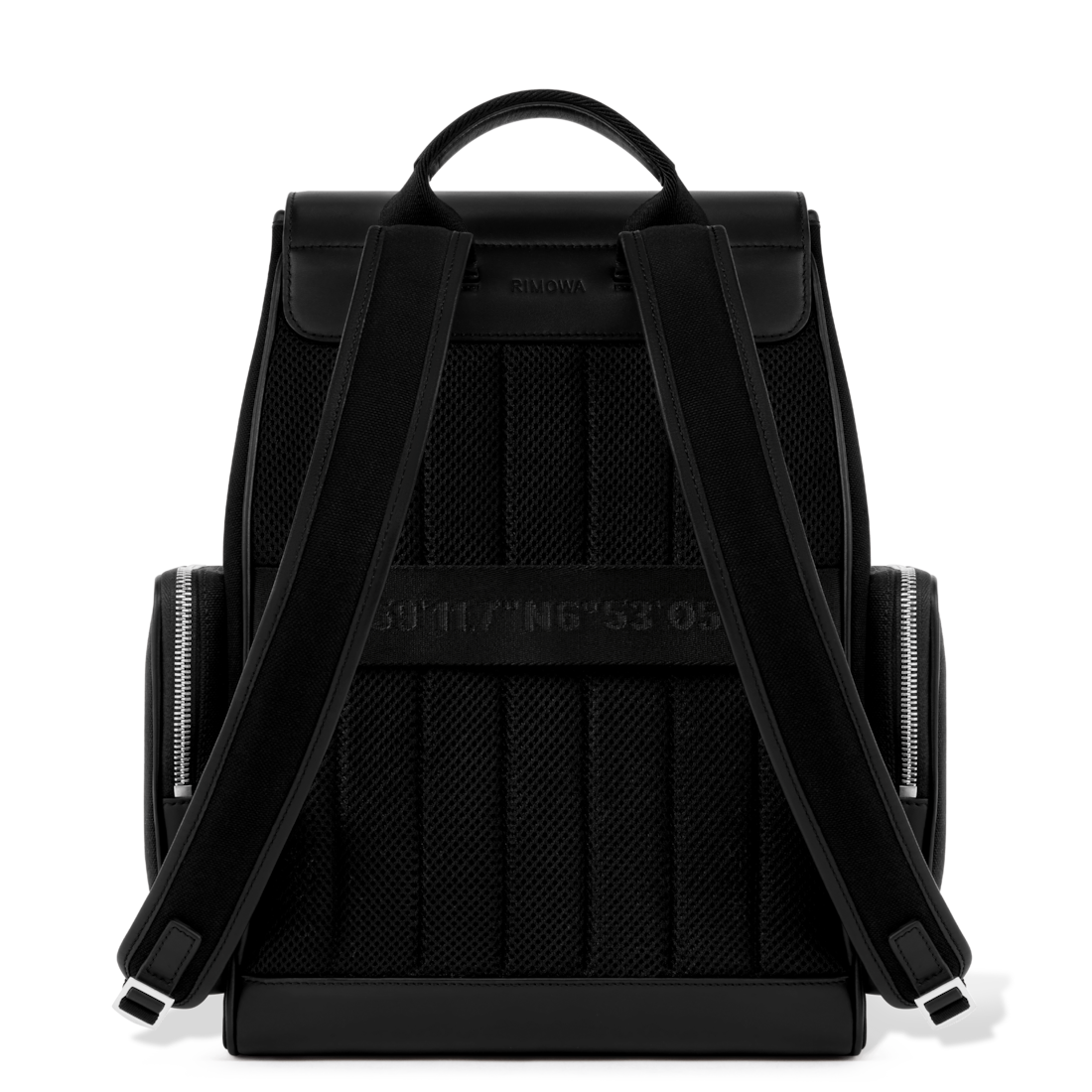 Rimowa Never Still - Mochila pequeña con solapa de cuero y lona - Negro 2025