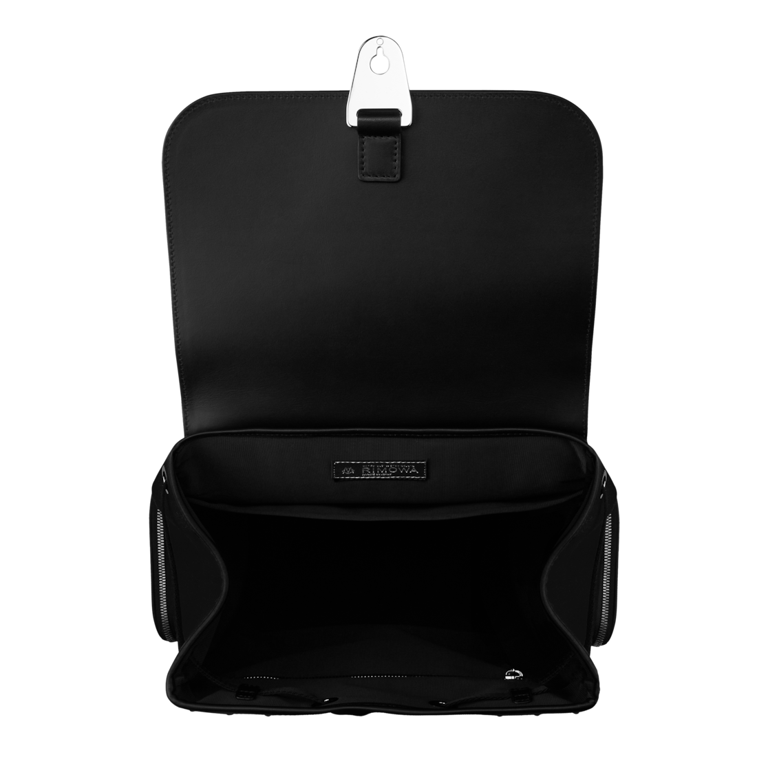 Rimowa Never Still - Mochila pequeña con solapa de cuero y lona - Negro 2025