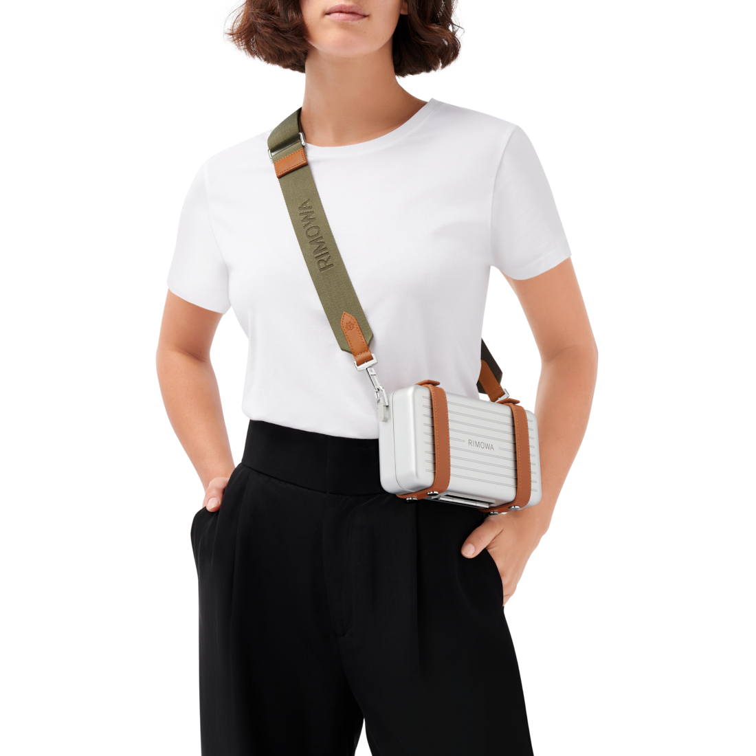Rimowa Correa bandolera tipo cincha para bolso color verde Khaki Ventas relámpago