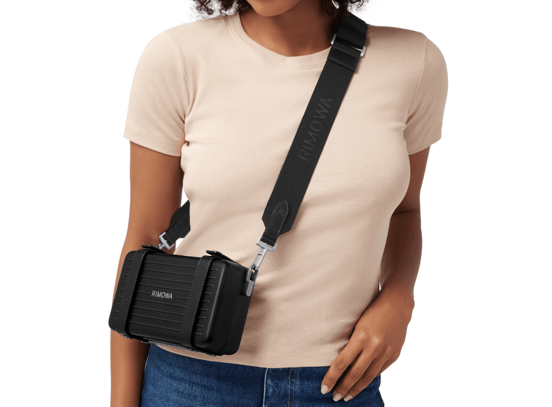 Rimowa Correa bandolera tipo cincha para bolso color negro Descuento