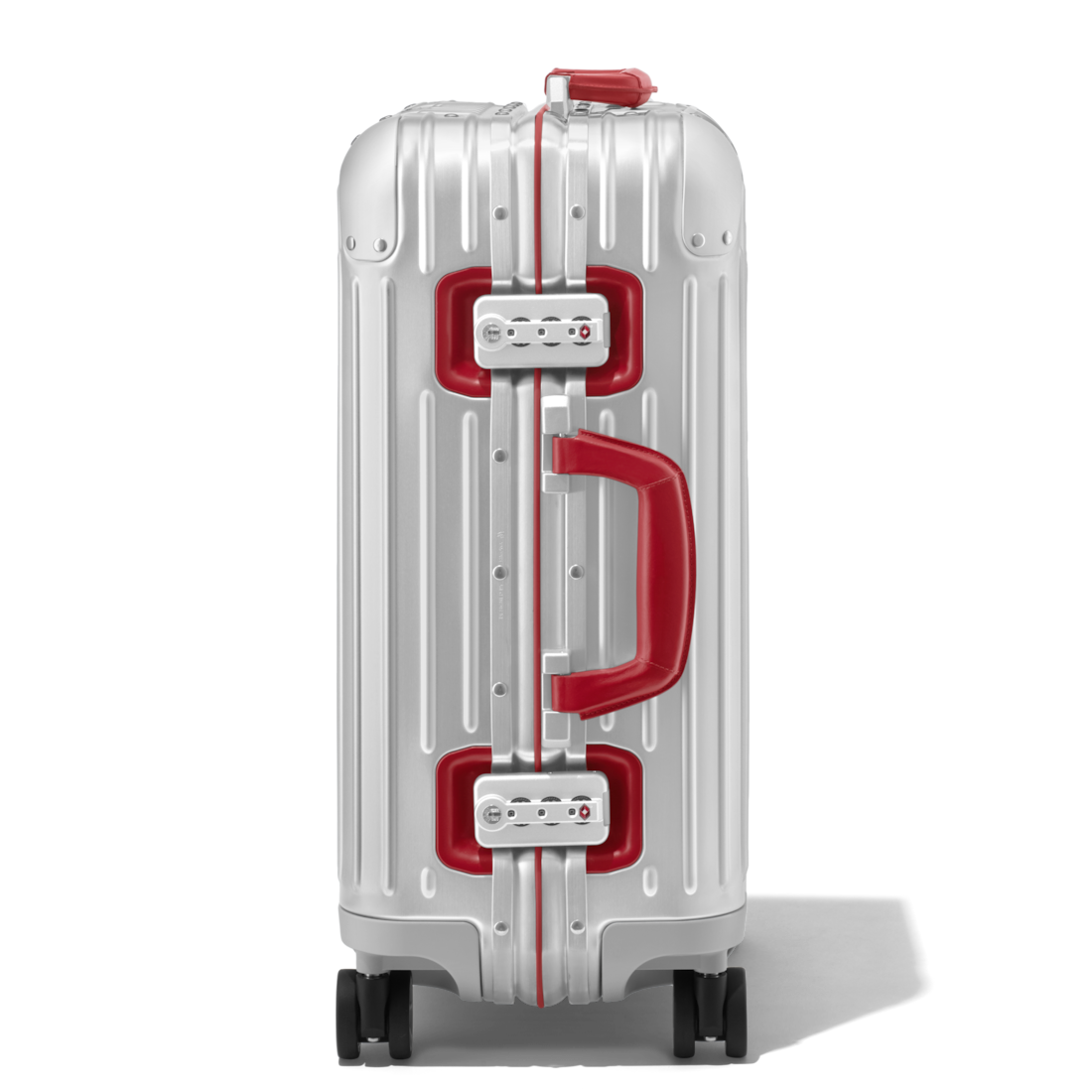 Rimowa Maleta Original Cabin Twist en plata y rojo Tienda de fábrica