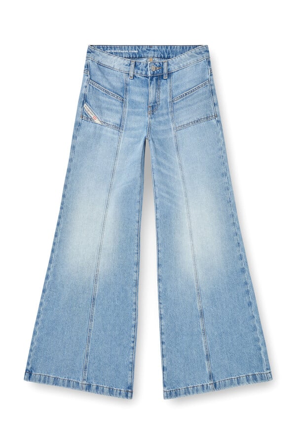 Diesel flare jeans d-akii 0clba Rebajas baratas