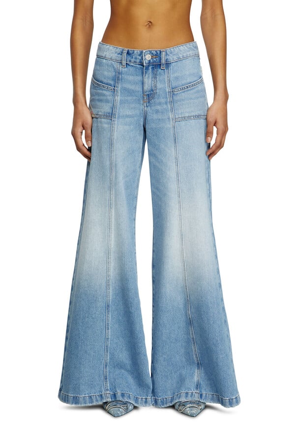 Diesel flare jeans d-akii 0clba Rebajas baratas