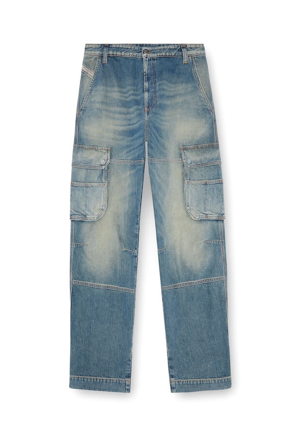 Diesel relaxed jeans d-fish 09j83 Venta caliente