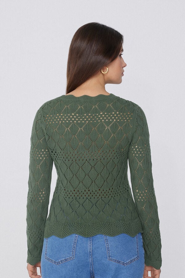 Tezenis Jersey de Manga Larga Perforado de Crochet Devoluciones gratuitas
