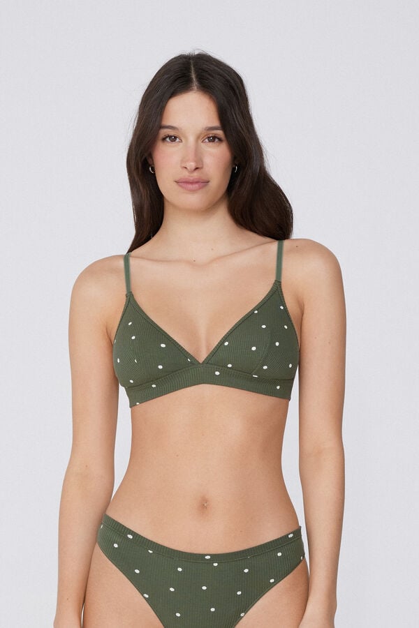 Tezenis Sujetador Triángulo Algodón Lisbon Comfy Rib