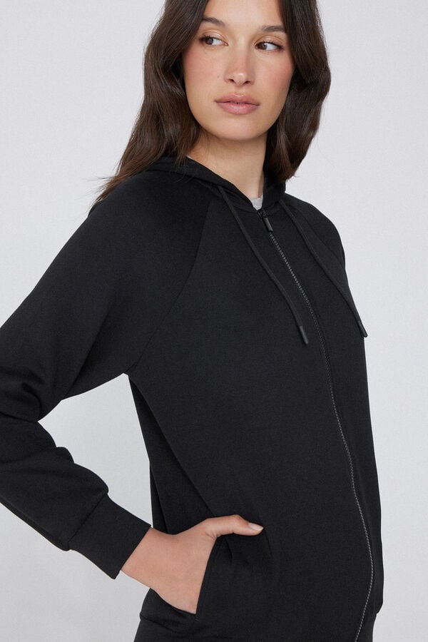 Tezenis Sudadera de Viscosa Suave con Cremallera y Capucha Liquidación