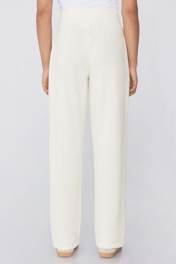 Tezenis Pantalones Largos Palazzo de Viscosa Suave Tienda de fábrica
