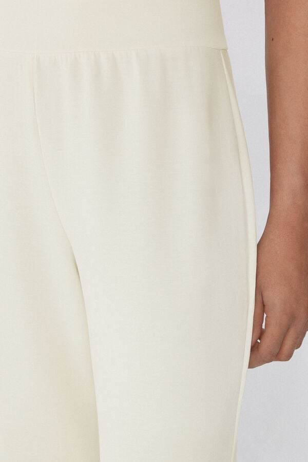 Tezenis Pantalones Largos Palazzo de Viscosa Suave Tienda de fábrica