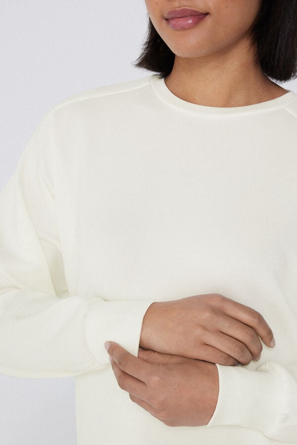 Tezenis Sudadera de Viscosa Suave con Cuello Redondo Limitado a 3 días