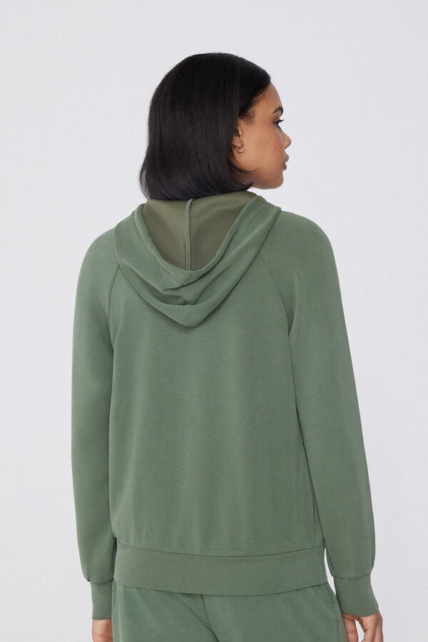 Tezenis Sudadera de Viscosa Suave con Cremallera y Capucha Ahorra y exporta