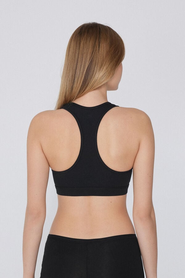 Tezenis Sujetador Brasier Escote Americano Algodón Elástico Precios de Black Friday