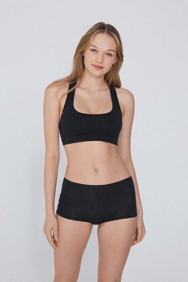 Tezenis Sujetador Brasier Escote Americano Algodón Elástico Precios de Black Friday