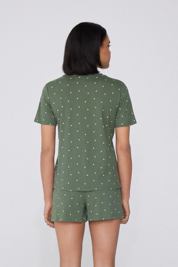 Tezenis Pijama Corto Manga Corta Algodón Estampado Lunares Descuento por venta flash