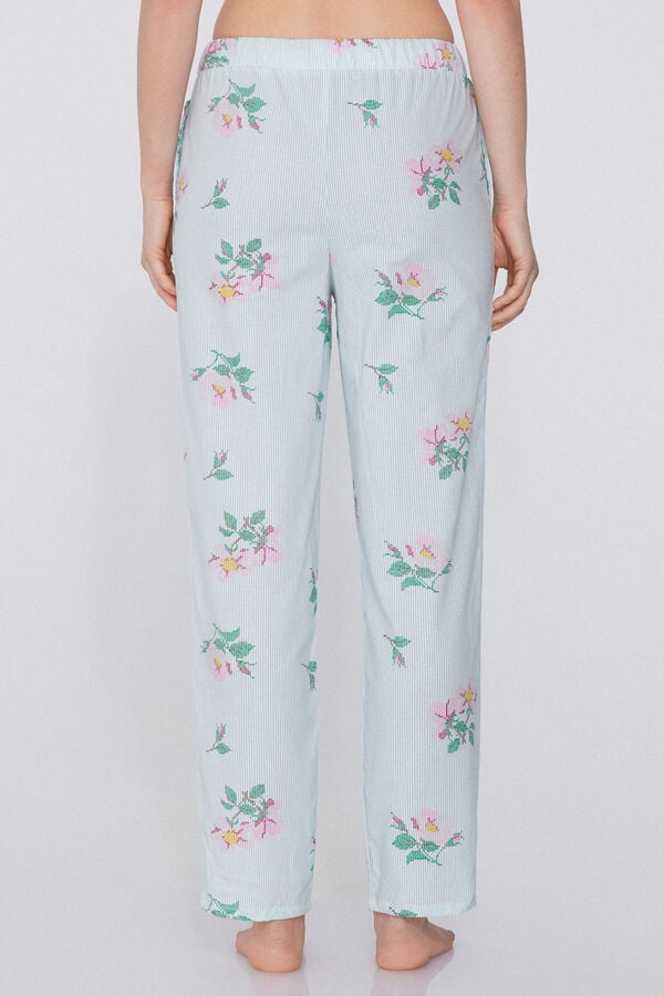 Tezenis Pantalón Largo de Tela de Algodón con Cordón Outlet online