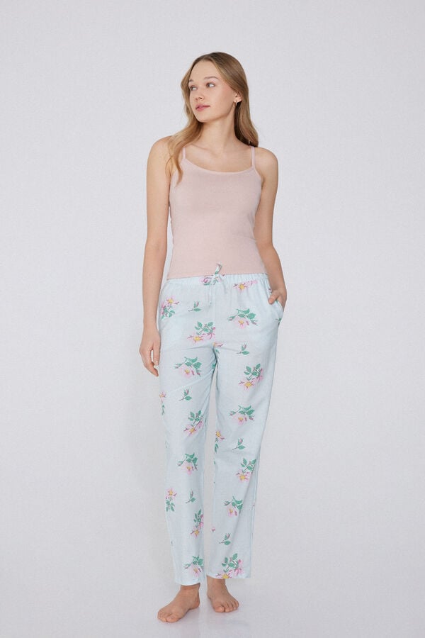 Tezenis Pantalón Largo de Tela de Algodón con Cordón Outlet online