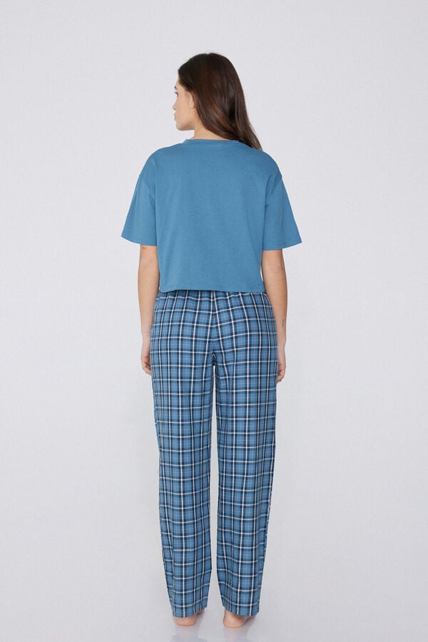 Tezenis Pijama de Media Manga con Pantalón Largo de Tela Rebajas