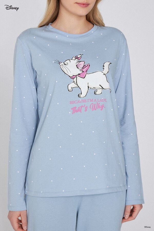 Tezenis Pijama Largo de Algodón con Estampado Disney Aristogatos En oferta