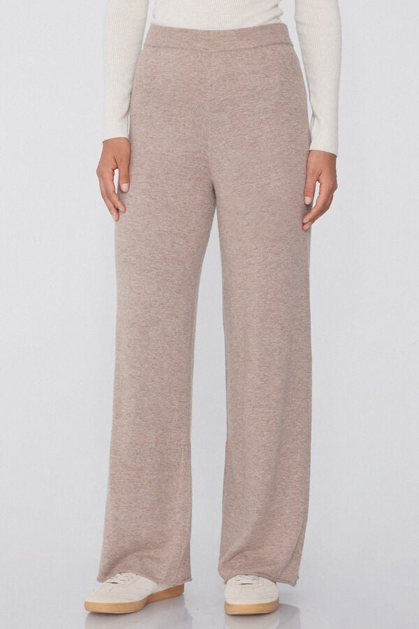 Tezenis Pantalón Palazzo Grueso con Lana