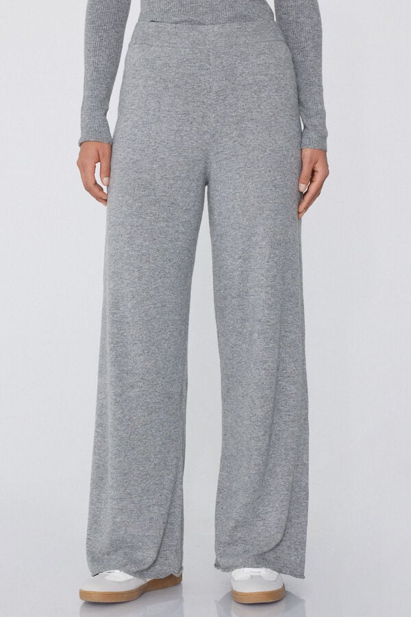 Tezenis Pantalón Palazzo Grueso con Lana