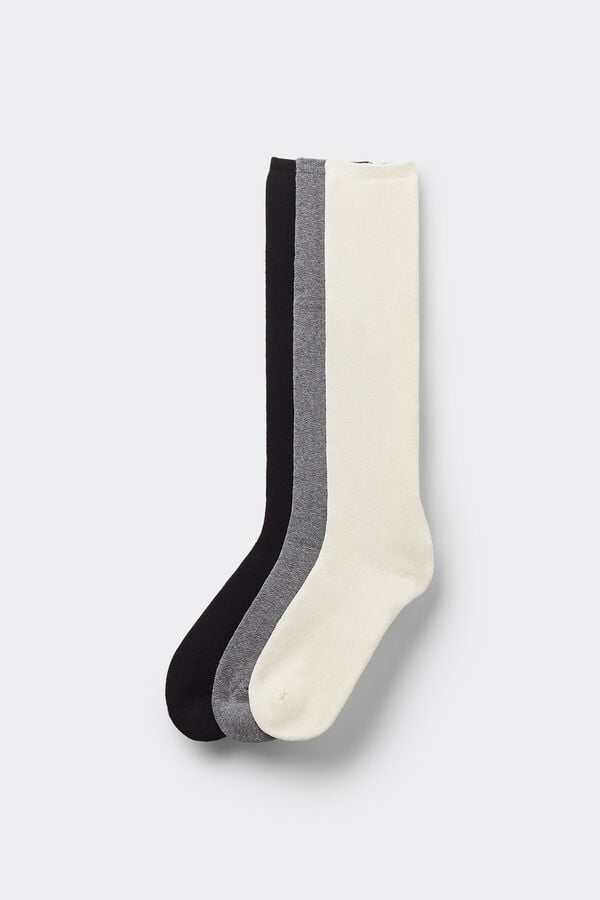Tezenis 3 Pares Calcetines Largos Algodón Término Mujer
