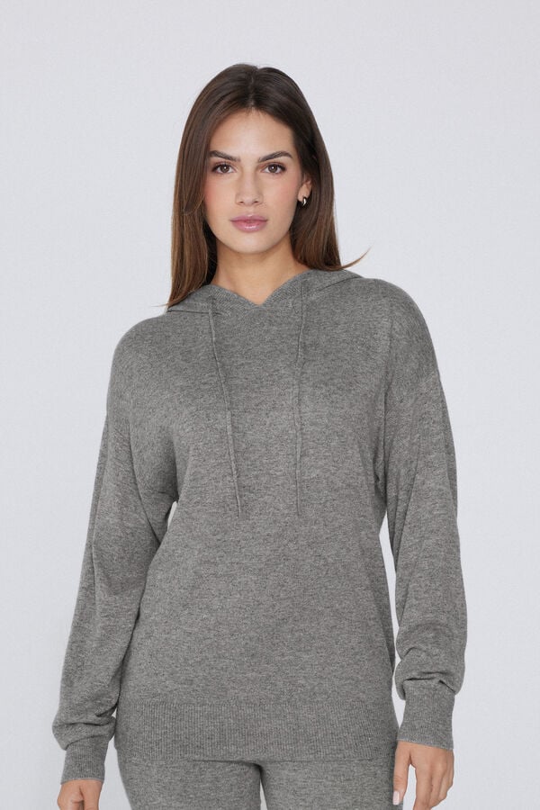 Tezenis Jersey Grueso con Lana y Capucha