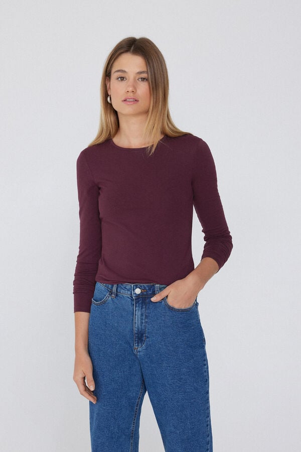 Tezenis Camiseta con Cuello Redondo de Algodón y Modal Térmico Último día