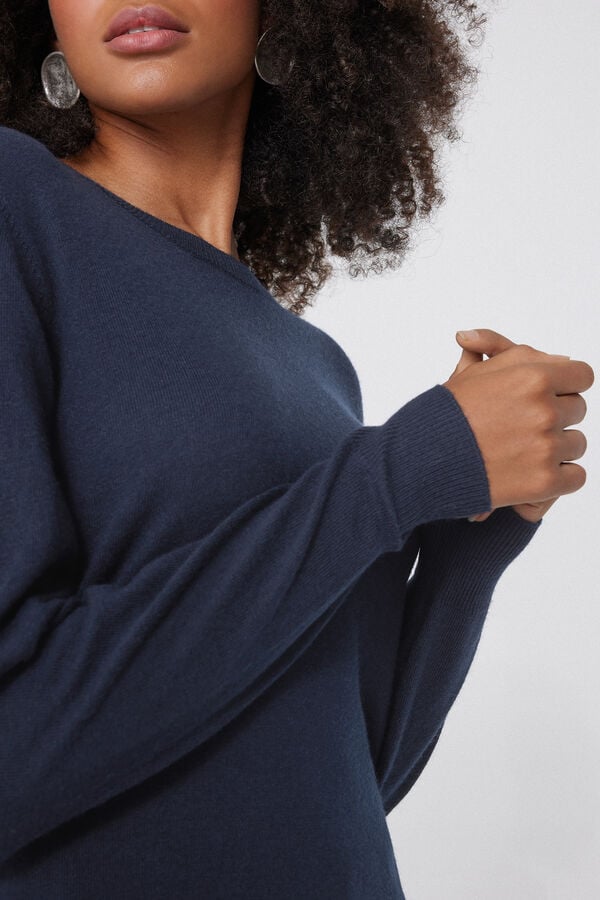 Tezenis Jersey Abrigado con Lana Manga Larga Cuello Redondo Precio de fábrica