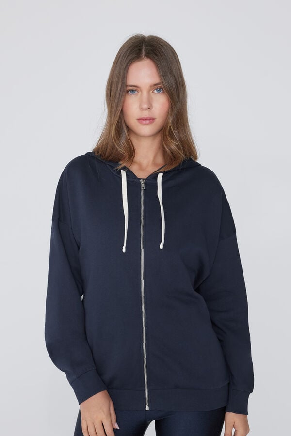 Tezenis Sudadera Gruesa Cremallera y Capucha